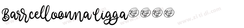 Barcelona Liga字体转换